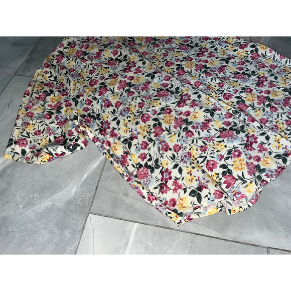 Vintage Separate Scene Floral Blouse M - Picture 7 of 8